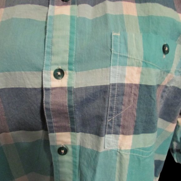 Sean John 3XL Pastel Plaid Button-Up. Lightweight, No Tears, Rips or Stains. - Picture 4 of 5